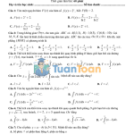 Đề kiểm tra HK2 Toán lớp 12 năm 2018–2019 trường Phú Lâm (TP.HCM)
