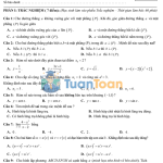 Đề thi học kì 2 Toán 11 năm 2020 – 2021 – THPT Phan Đình Phùng (Hà Nội)