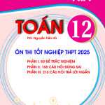 Trọn bộ đề luyện thi cấp tốc tốt nghiệp THPT 2025 môn Toán – Nguyễn Tiến Hà